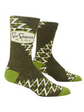 Blue Q Sir Snores A Lot Men's Crew Socks
