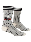 Blue Q I'll Be In The Garage Men's Crew Socks