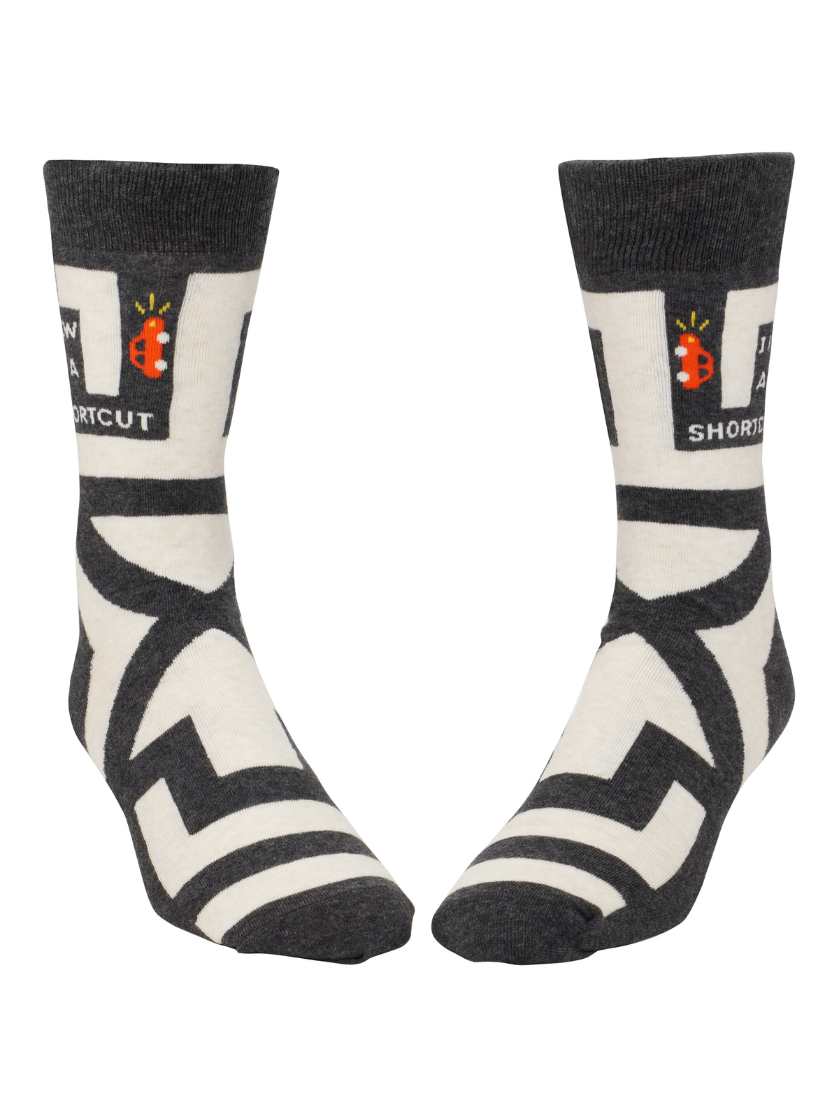 Blue Q I Know A Shortcut Men's Crew Socks