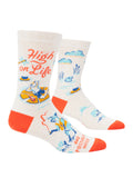 Blue Q High On Life...And Possibly Weed Men's Crew Socks