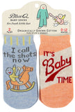 Blue Q Call the Shots & Baby Time Baby Socks 2 Pack