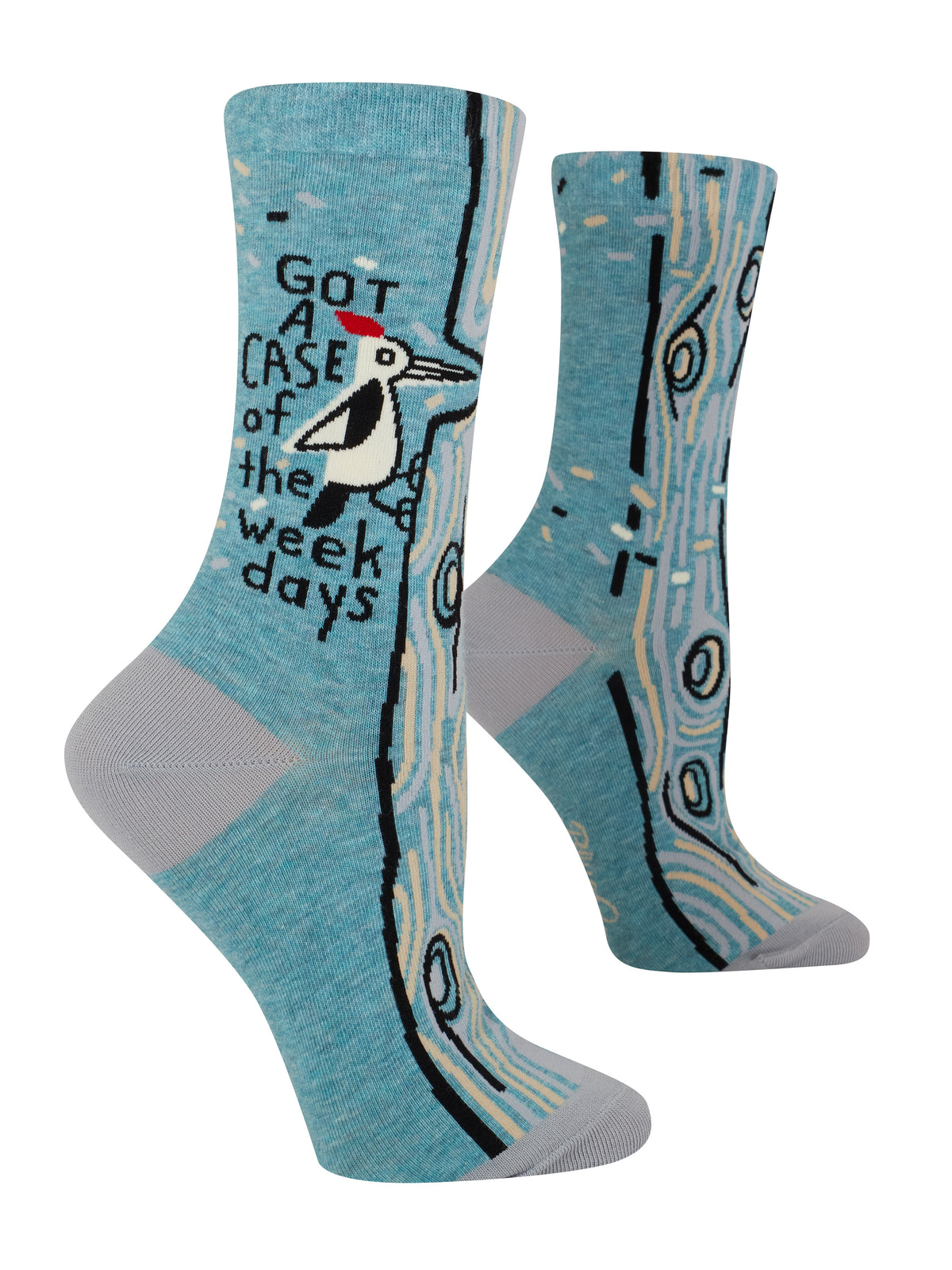 Blue Q Got A Case Of The Weekdays Women's Crew Socks