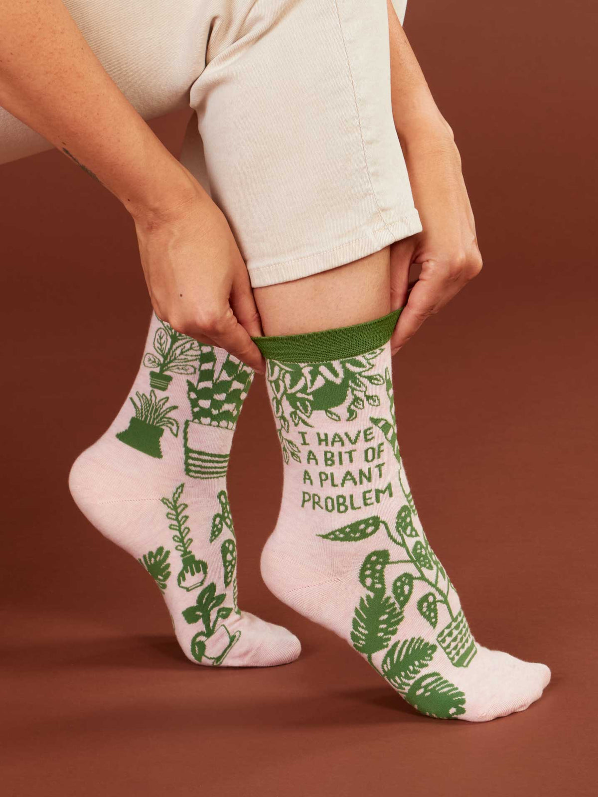 Blue Q I Have A Bit Of A Plant Problem Women's Crew Socks
