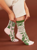 Blue Q I Have A Bit Of A Plant Problem Women's Crew Socks