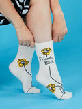 Blue Q Friendly Bitch Women's Crew Socks
