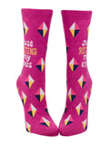Blue Q Resting My Eyes Women's Crew Socks