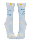 Blue Q This Is My Best Behavior Women's Crew Socks