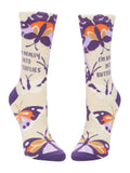 Blue Q Really Into Butterflies Women's Crew Socks