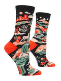 Blue Q Go Wild Women's Crew Socks