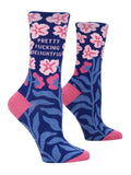 Blue Q Pretty Fucking Delightful Women's Crew Socks