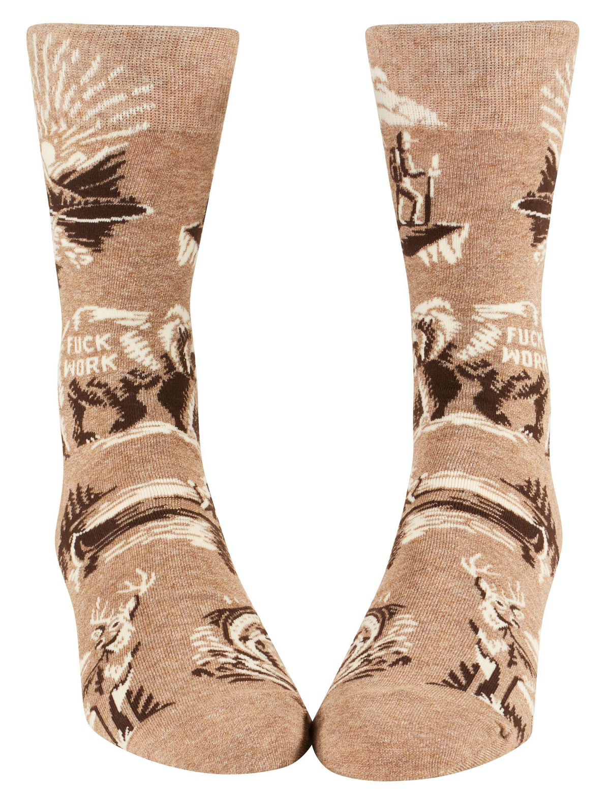Blue Q Fuck Work Men's Crew Socks