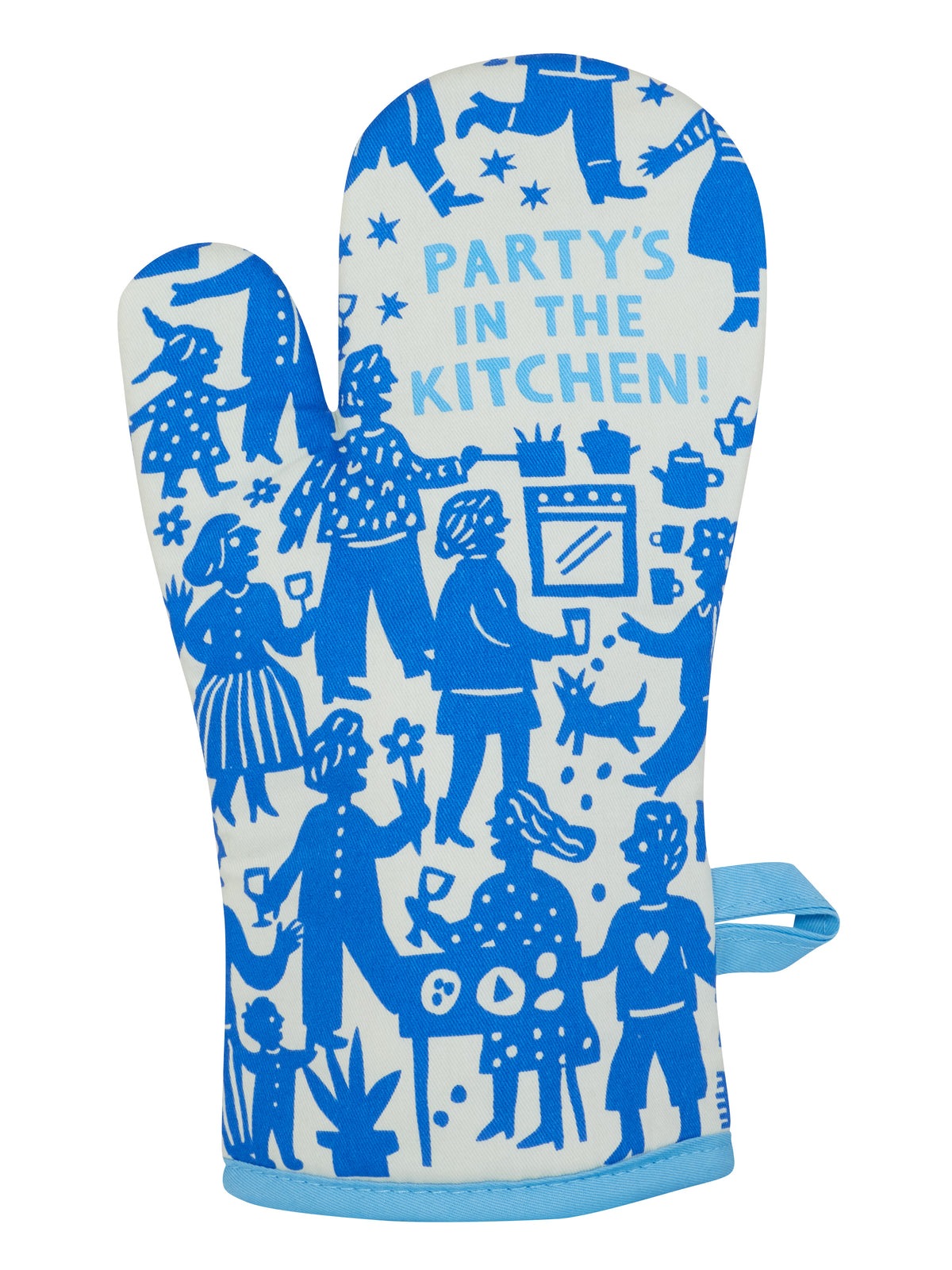 Blue Q Party's In The Kitchen! Oven Mitt