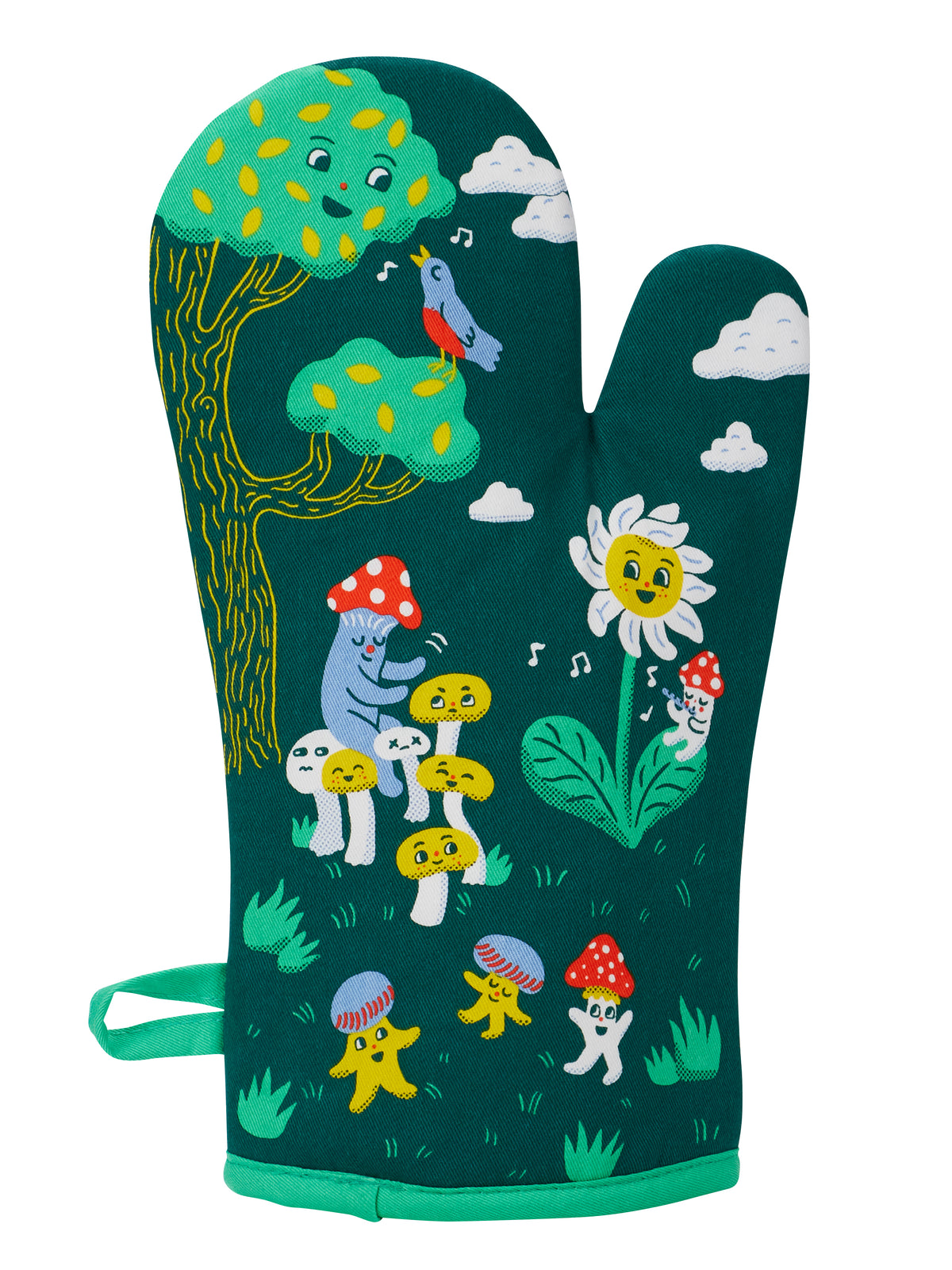 Blue Q The Joy Of Mushrooms Oven Mitt