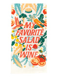 Blue Q My Favorite Salad Is Wine Dish Towel