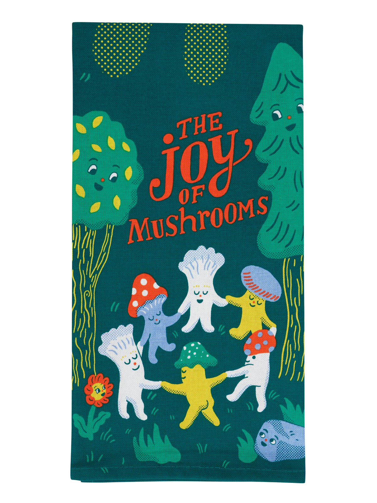 Blue Q The Joy Of Mushrooms Dish Towel