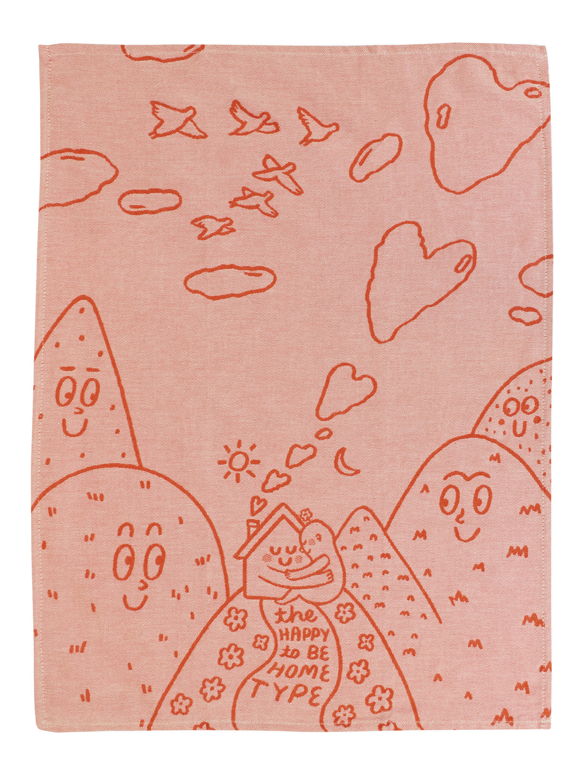 Blue Q The Happy To Be Home Type Dish Towel