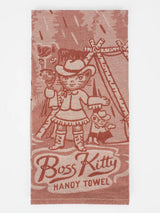 Boss Kitty Dish Towel Blue Q