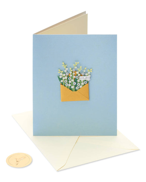 Flowers In Envelope Blank Card