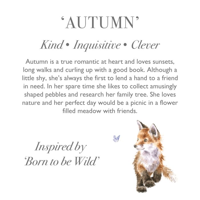 Wrendale 'Autumn' Fox Plush Character