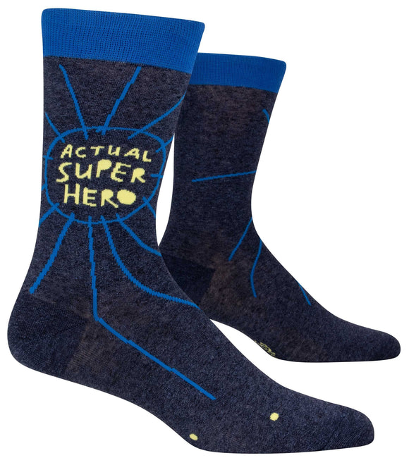 Actual Superhero Men's Crew Socks