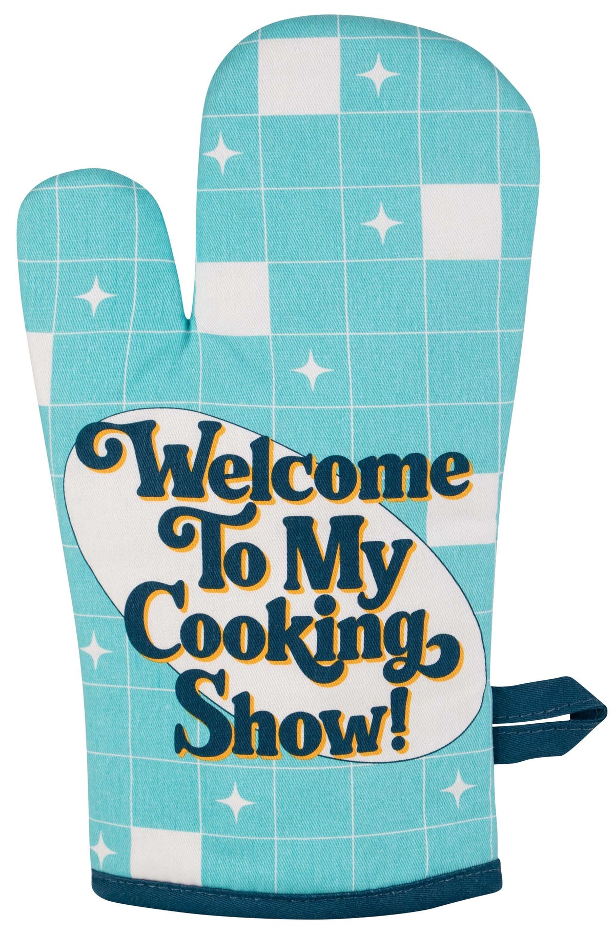 Blue Q Welcome To My Cooking Show! Oven Mitt