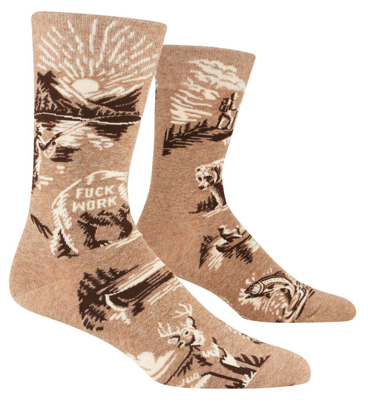Blue Q Fuck Work Men's Crew Socks