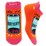 Blue Q Mom Battery Sneaker Socks