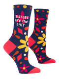 Blue Q Sisters Are The Shit Women's Crew Socks