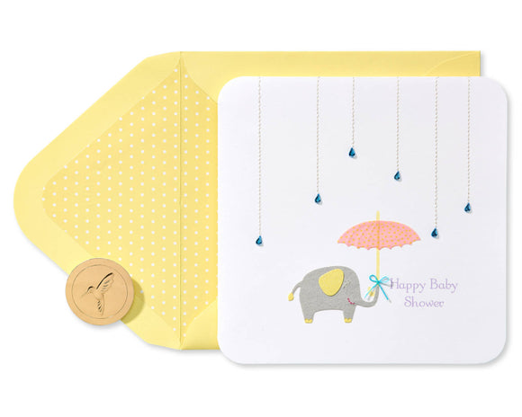 Elephant Baby Shower Card