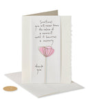 Pink Flower Thank You Card