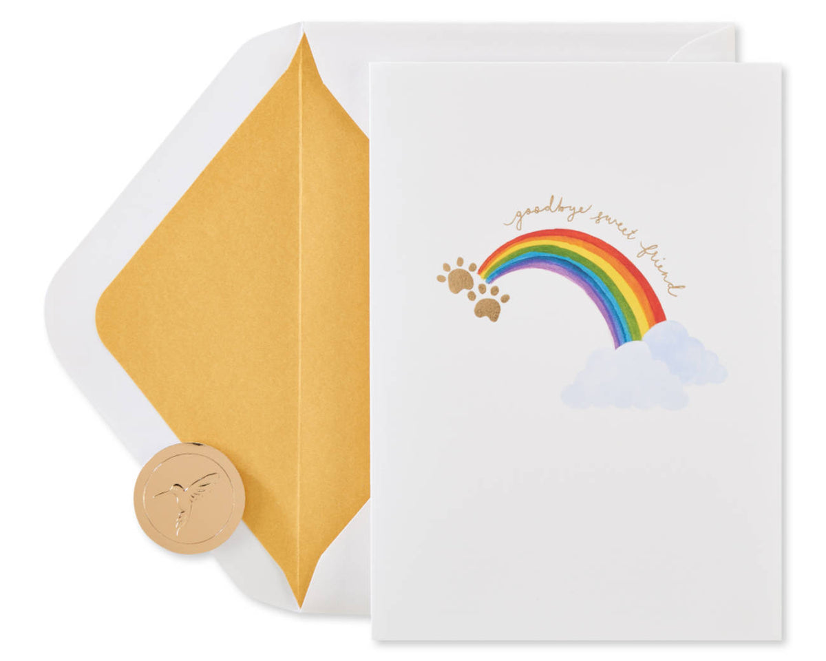 Rainbow Pet Sympathy Card