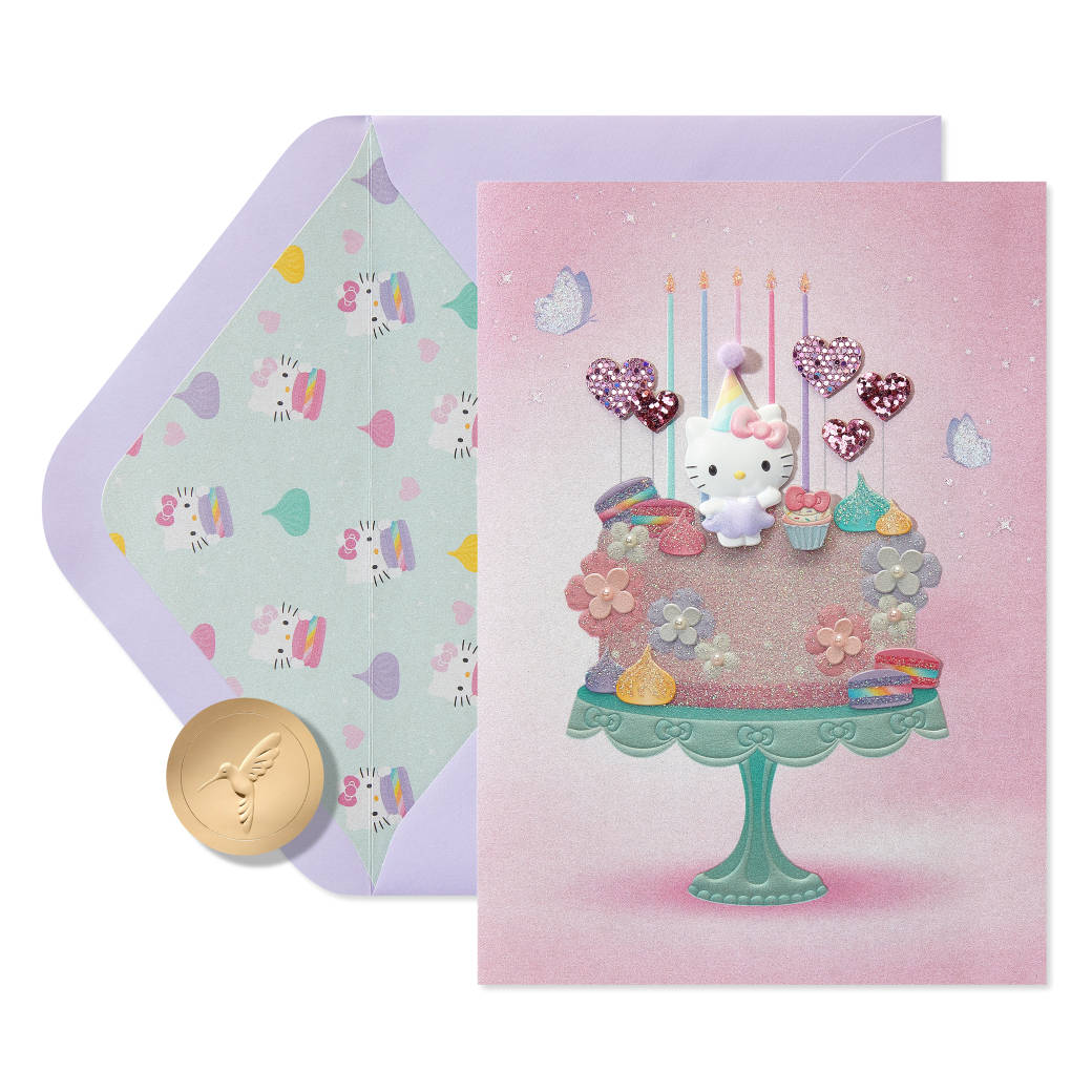 Sweet & Wonderful Hello Kitty Birthday Card