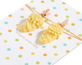 Knit Booties New Baby Card