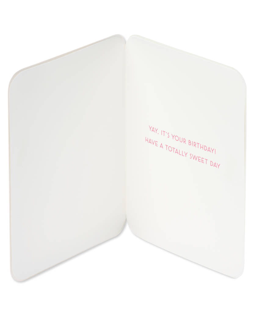 Cotton Candy Cat Birthday Card