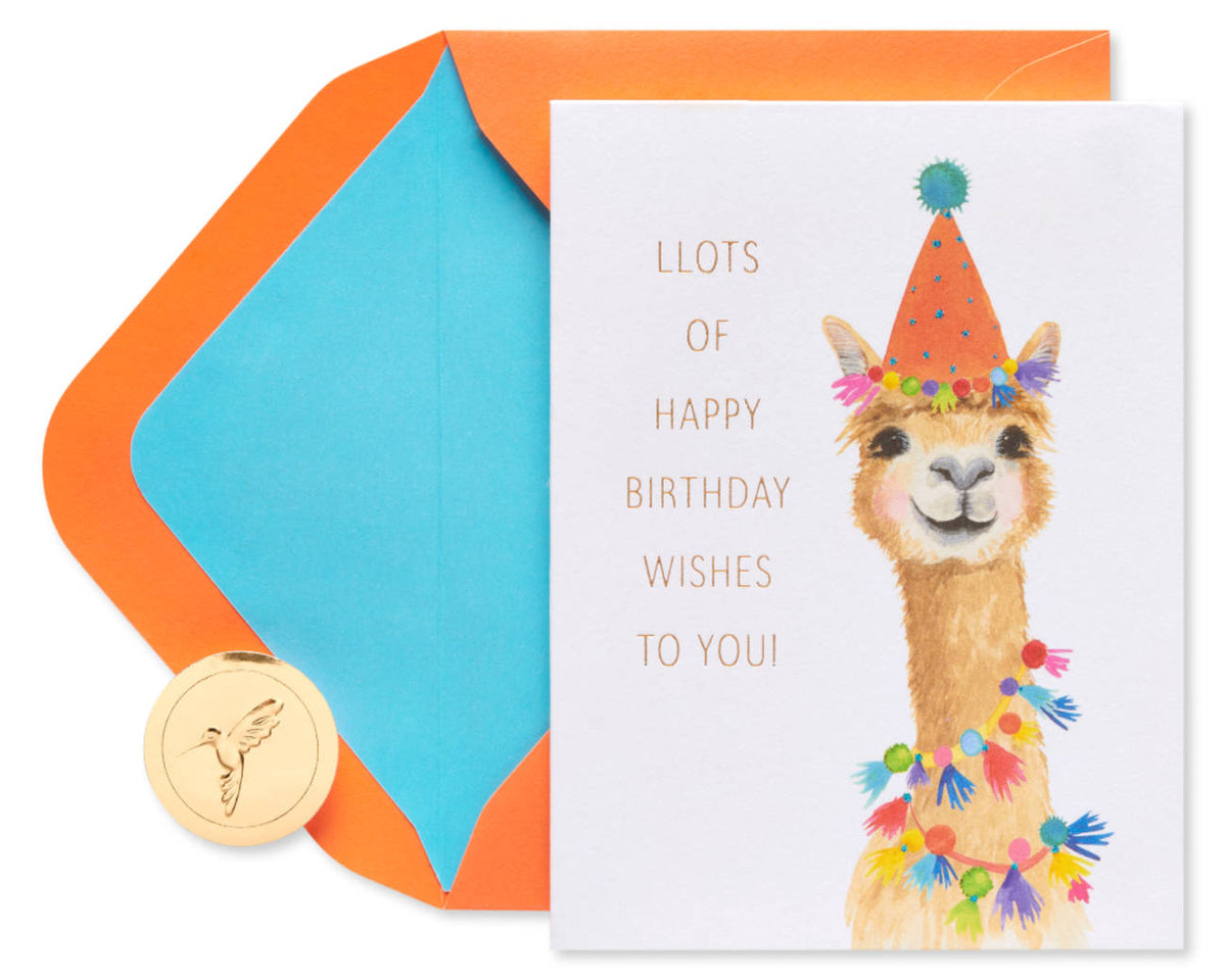 Llama Birthday Card