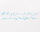 Wishing You Peace Sympathy Card
