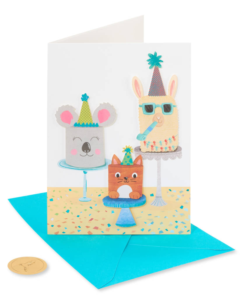 Cute Cakes Birthday Card