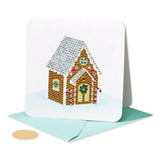 Jeweled Gingerbread House Holiday Card