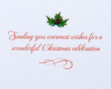 Wonderful Celebration Christmas Card