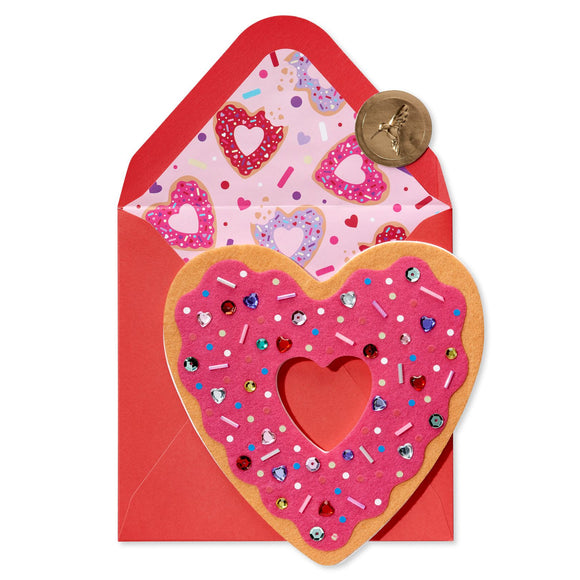 Donut Heart Valentine's Day Card