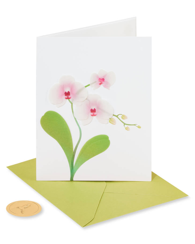 Orchid Blank Card