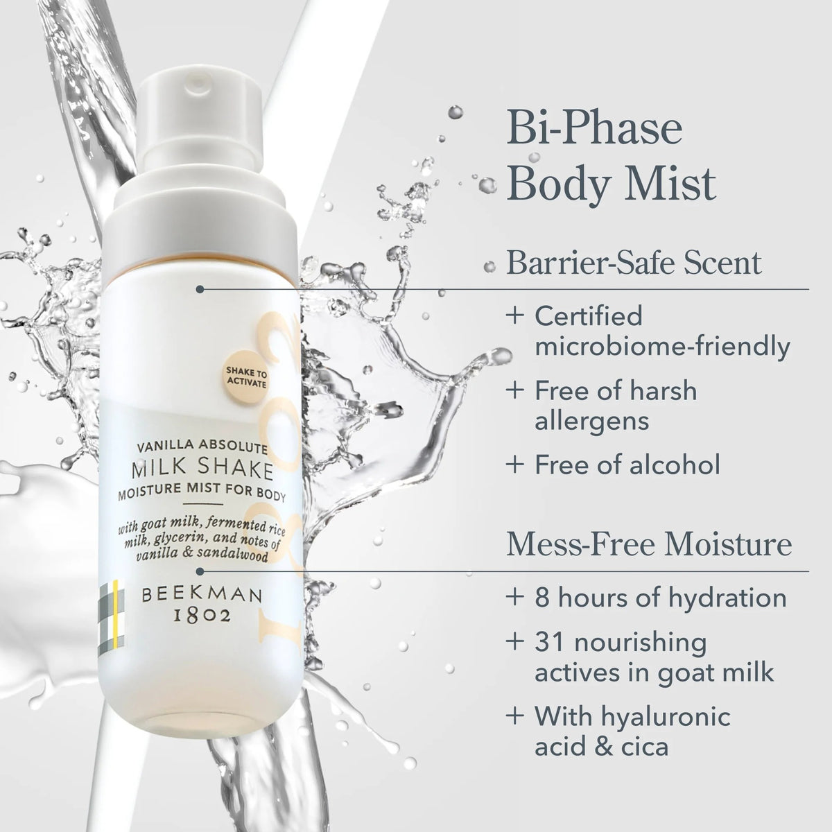 Beekman 1802 Vanilla Absolute Milk Shake Moisture Mist For Body