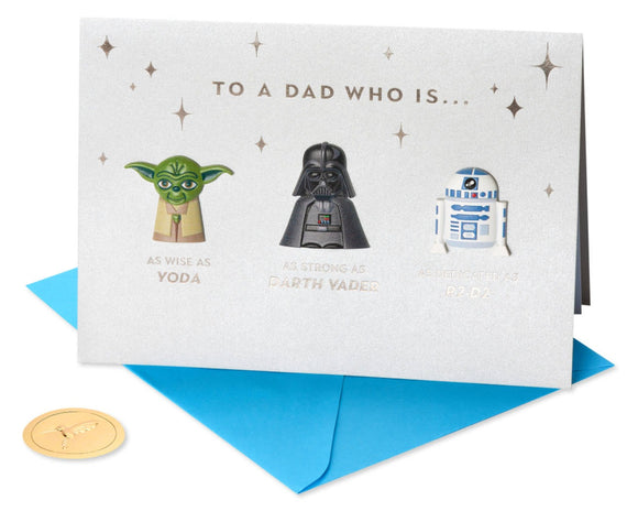 Best Dad in the Galaxy Father's Day Card