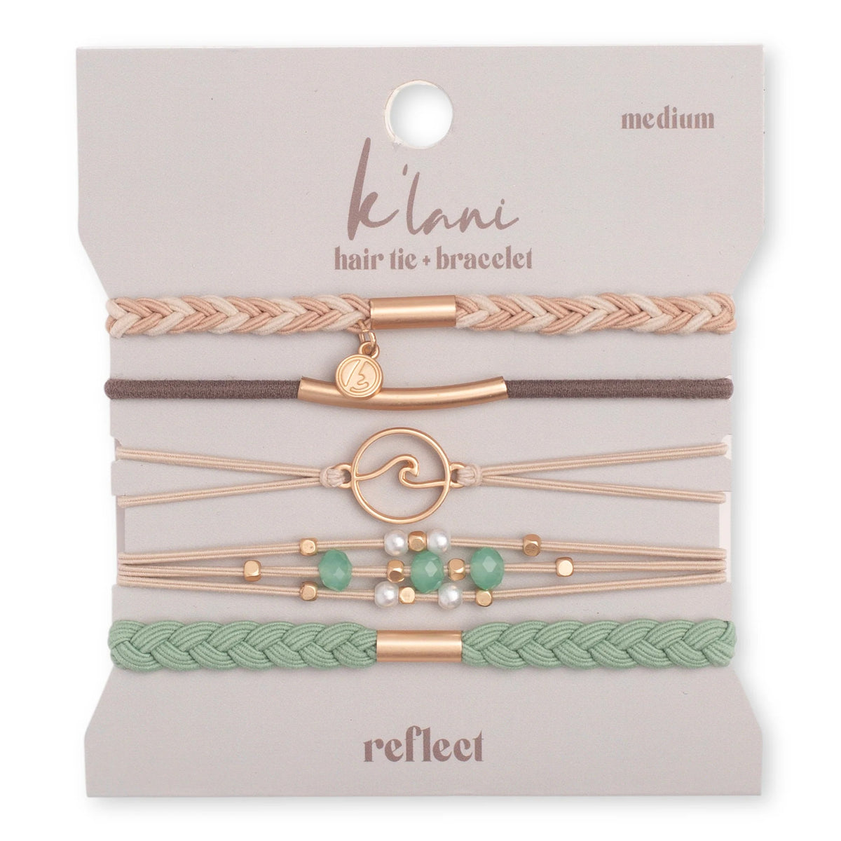 K'lani 'Reflect' Hair Tie Bracelet Set