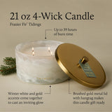 Thymes Frasier Fir Tidings 4-Wick Candle