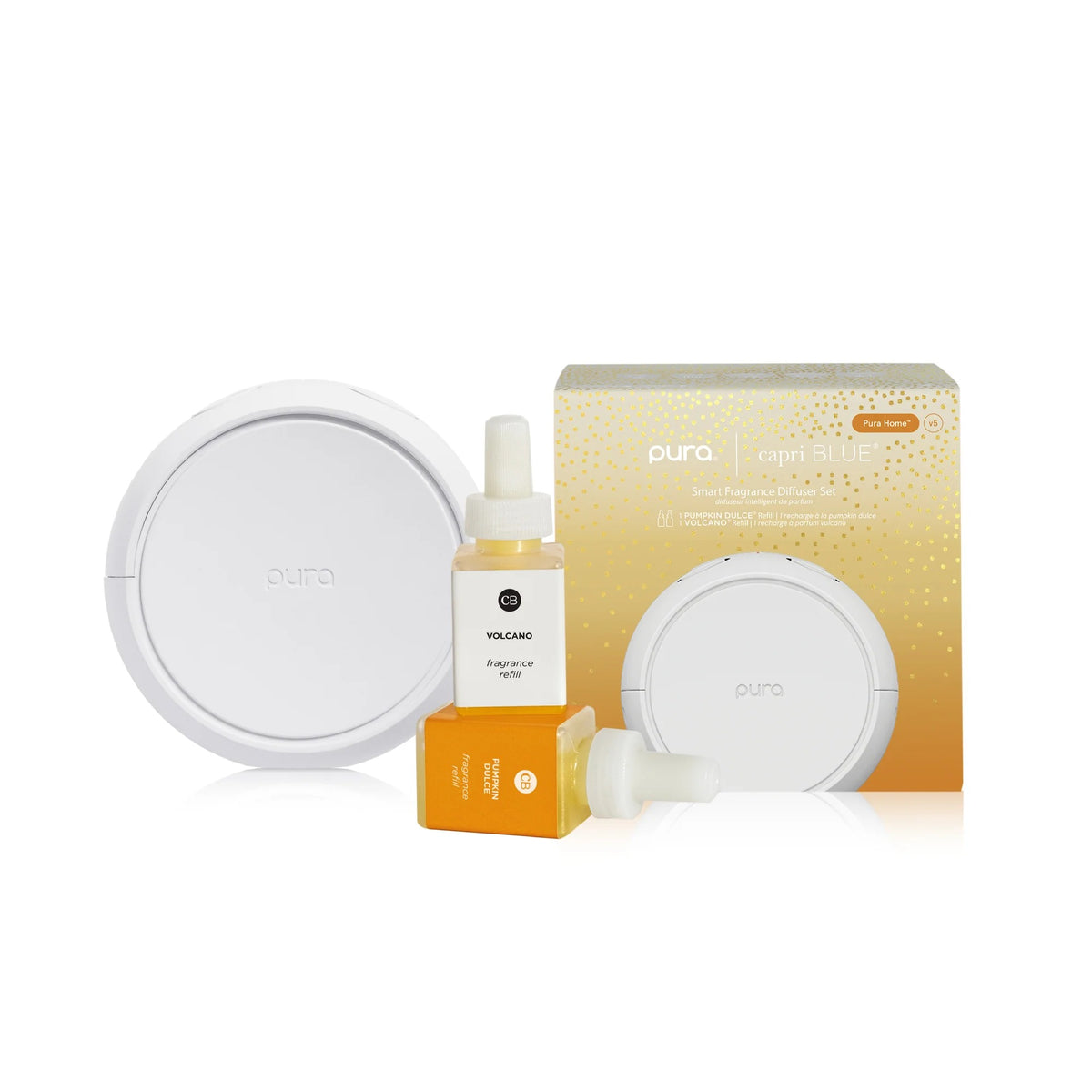 Capri Blue Volcano & Pumpkin Dulce Pura V5 Smart Home Diffuser Kit