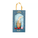 DCUK Spotty Boots Dinky Wooden Duck (Red)
