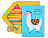 Funny Llama Graduation Card