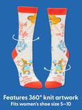 Blue Q High On Life...And Possibly Weed Women's Crew Socks