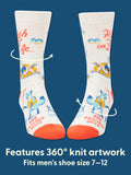 Blue Q High On Life...And Possibly Weed Men's Crew Socks